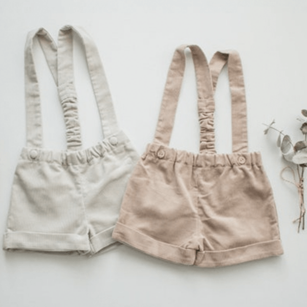 kurze Hose mit Hosenträgern aus Cord, diverse Modelle - Lubukidz, via Etsy