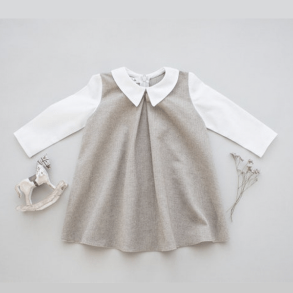 Mädchenkleid mit Kragen, diverse Farben und Modelle - Lubukidz, via Etsy