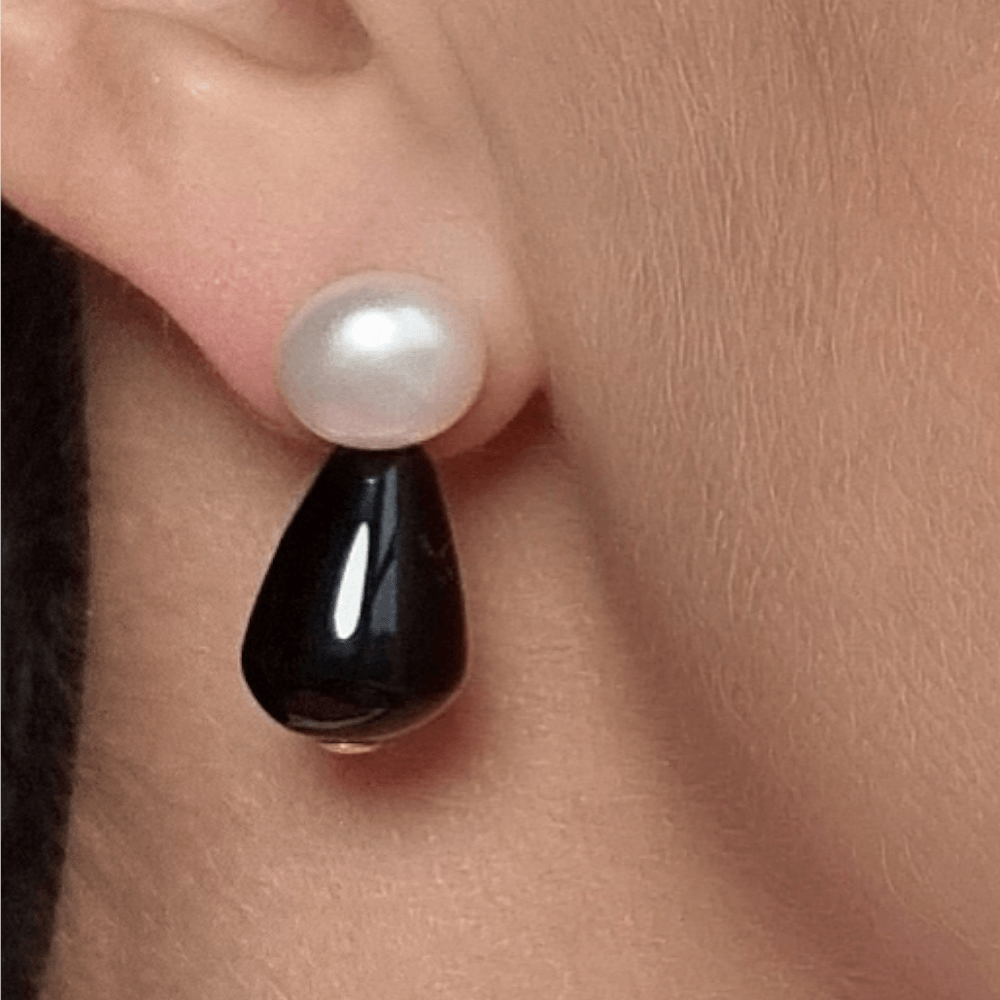 tolle Einhänger aus Onyx, von Schmuckatelier Kart