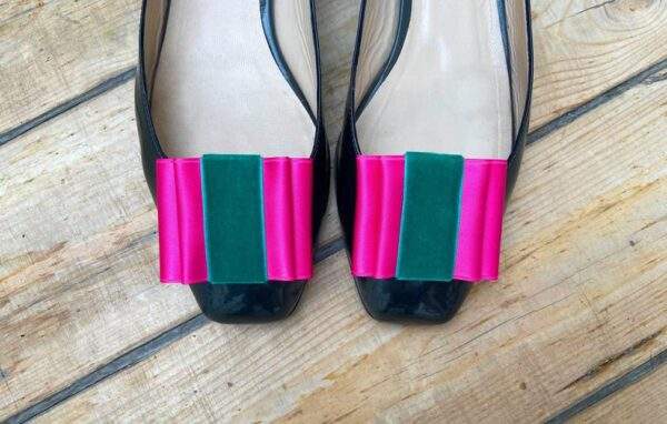 Schuh Clip Lilo Pop - Pink mit Grün - LiLoBows
