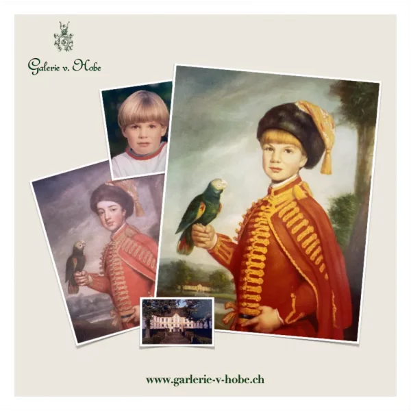 Menschen in ein klassisches Bild integrieren - ob Kinder, Eltern oder Grosseltern. Öl auf bester belgischer Leinwand. Individualisierbar.
