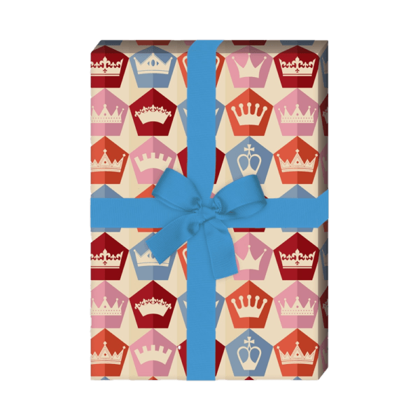 Geschenkpapier Kronen