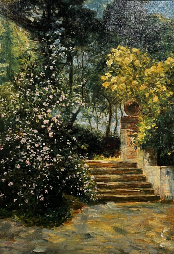 Eingang zum Garten der Burg Schöneck - Ausstellungsstück - alles muss raus!