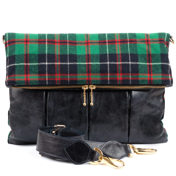 Foldover aus Leder und Tweed – Bild 4