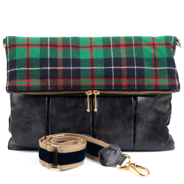 Foldover aus Leder und Tweed – Bild 5