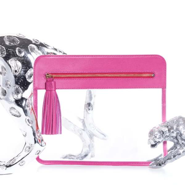 Ellabee Reiseetui pink Leder