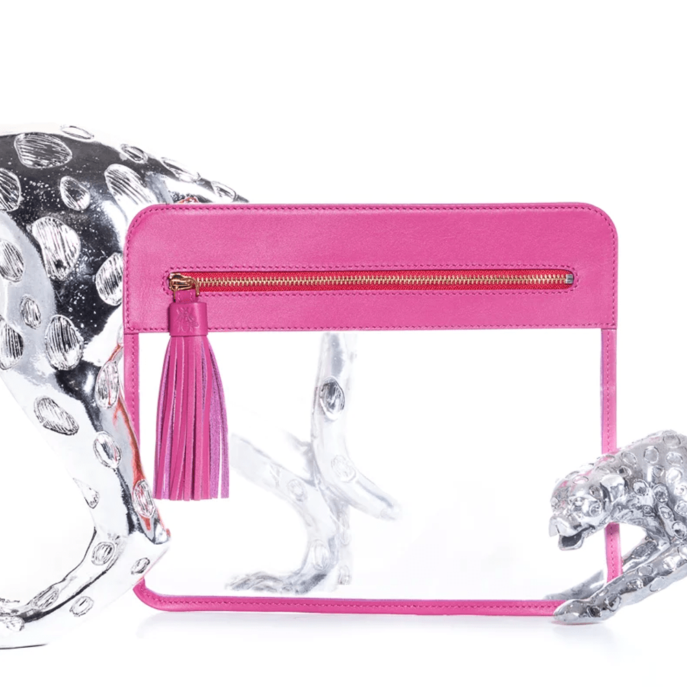 Ellabee Reiseetui pink Leder