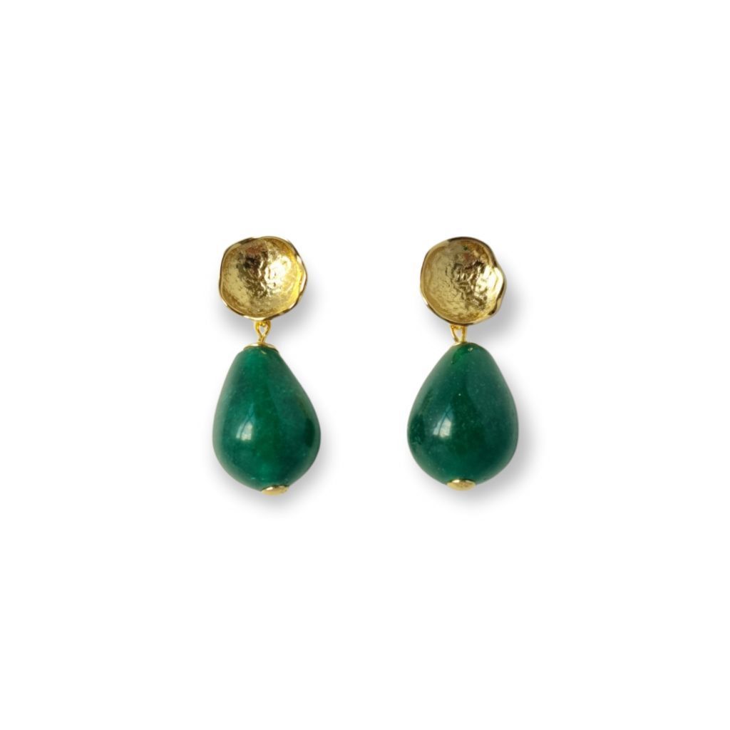 Tolle Ohrringe mit Chalcedon-Tropfen, von Schmuckatelier Kart