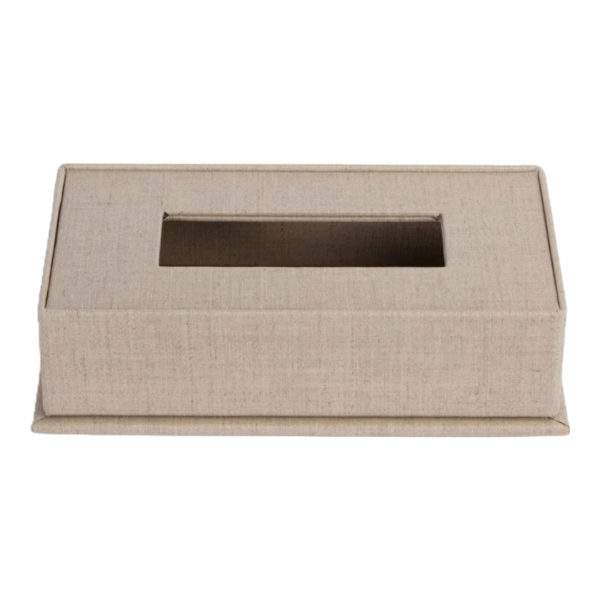Taschentuchbox aus Leinen