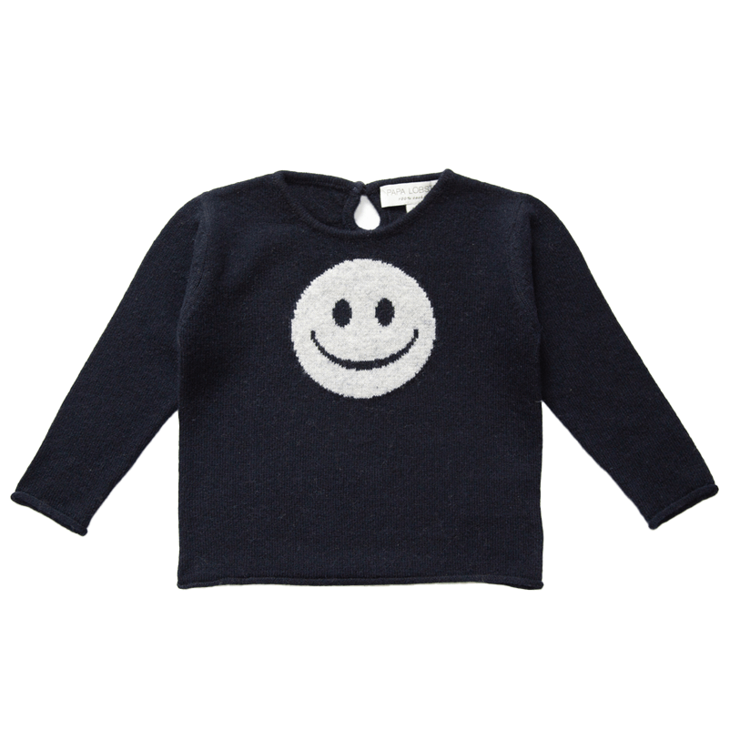 Kaschmir Pullover mit Smiley