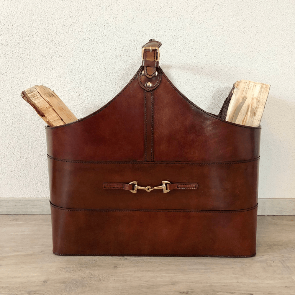 toller Lederkorb mit vielseitiger Einsetzung, von "das Kutscherhaus"