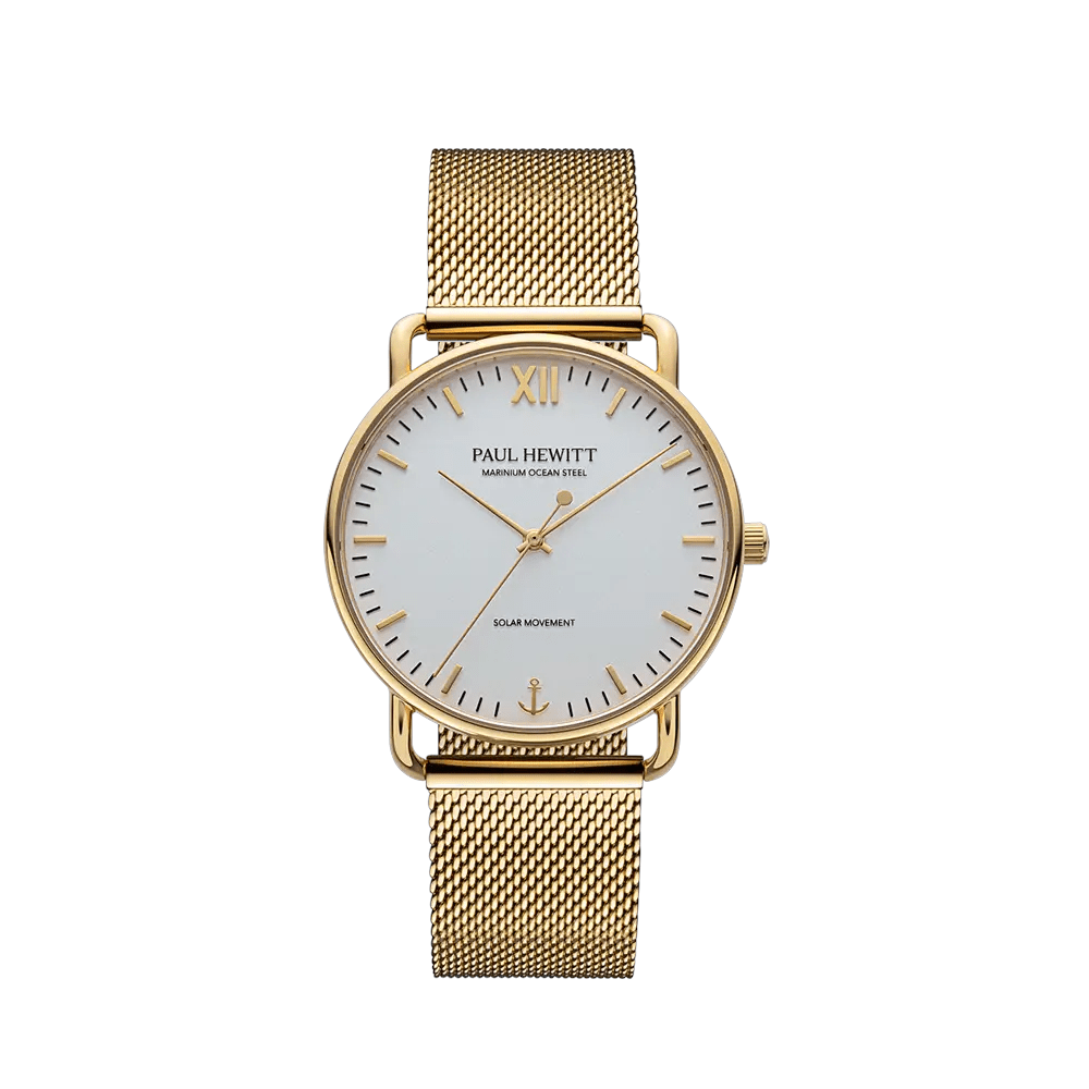 tolle Herrenuhr in Gold, von Paul Hewitt