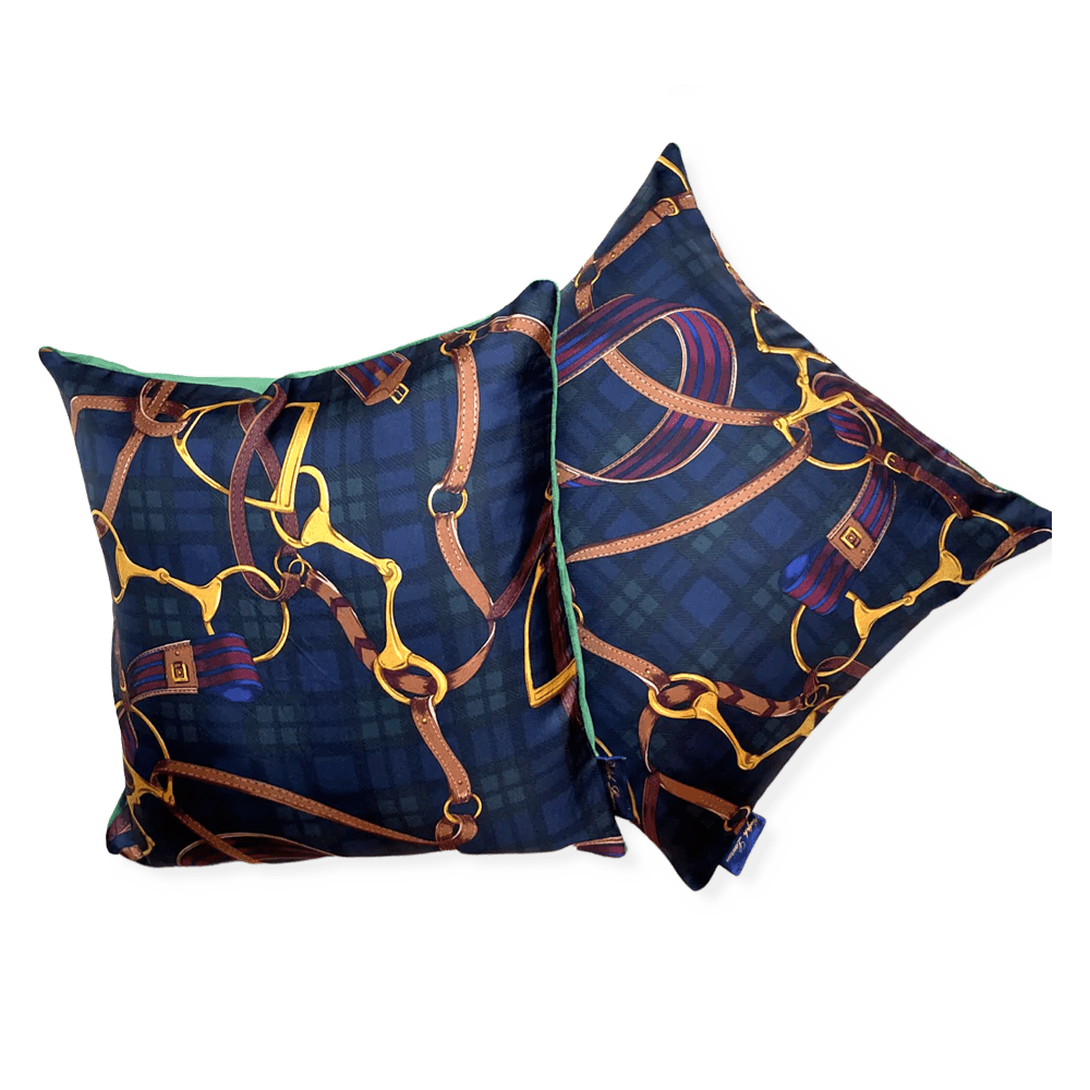 Luxus Vintage Kissen Equestrian style Ralph Lauren von Das Kutscherhaus
