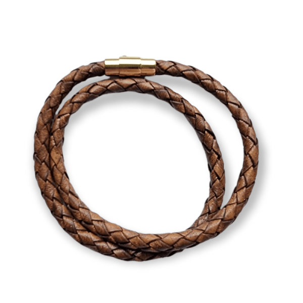 tolles Lederarmband in Braun, von Schmuckatelier Kart