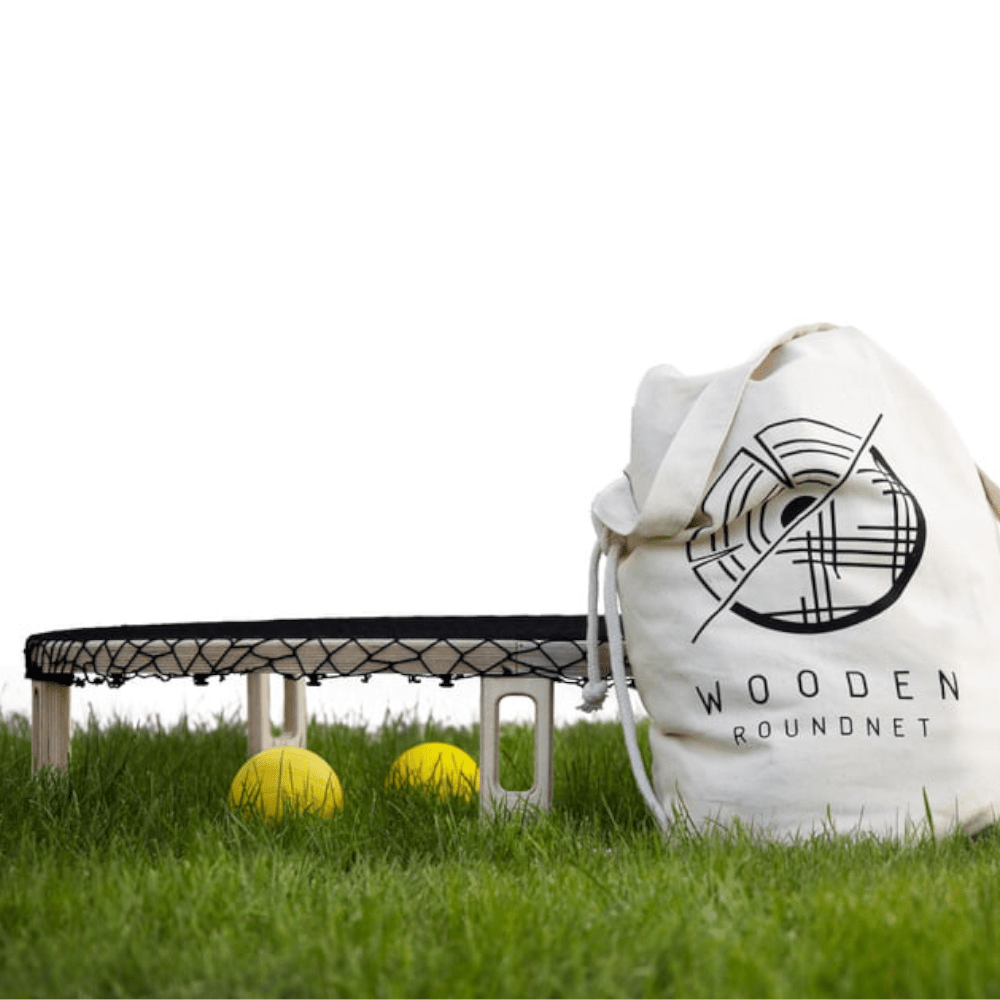 Wooden Roundnet, ein zeitloses und brillantes Spiel.