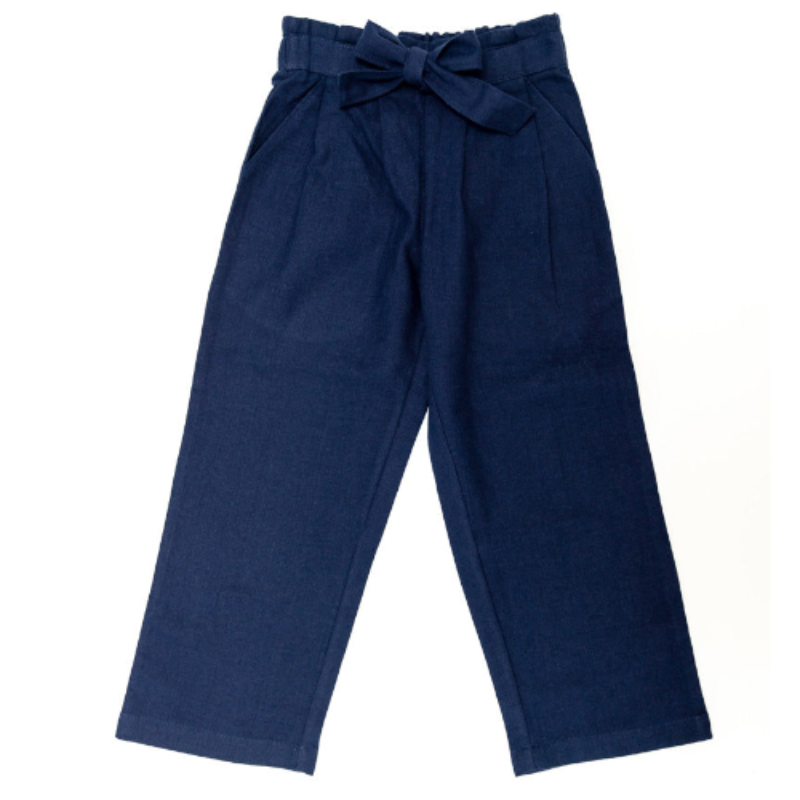 Mädchenhose mit geradem Bein in blau